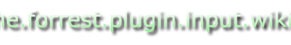 Plugin: org.apache.forrest.plugin.input.wiki