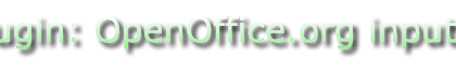 Plugin: OpenOffice.org input